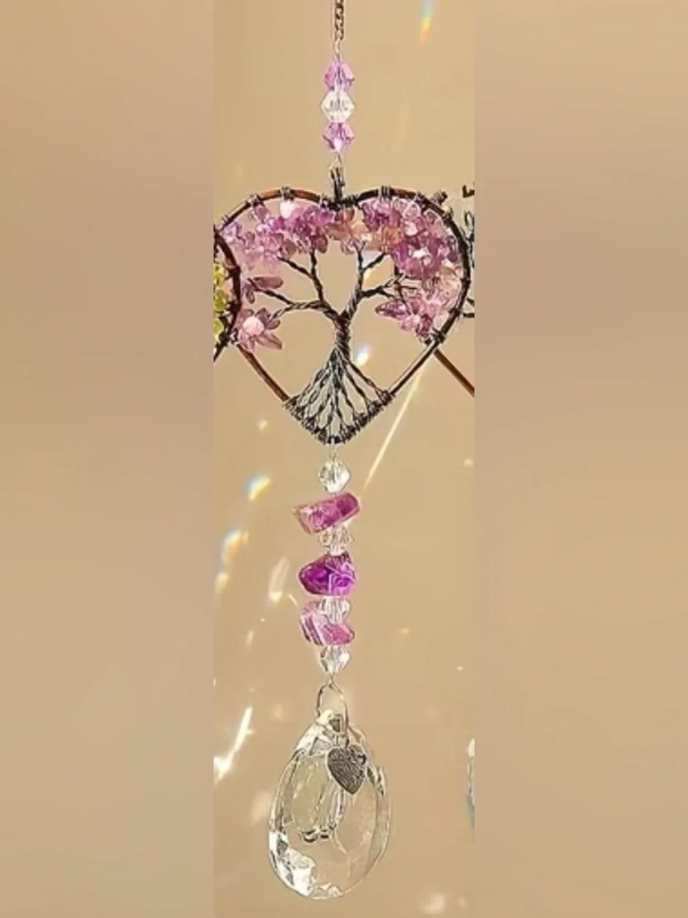 Heart NIP Tree of Life Suncatchers - Various Colors - Picture 3 of 9